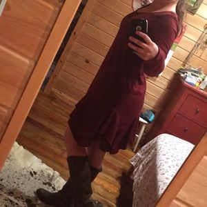 Long Sleeve Entro Flare Dress size M